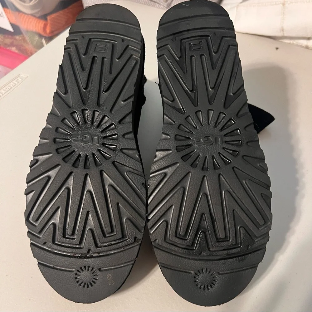 UGG Classic Black Suede Footwear